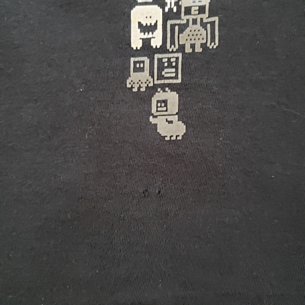 Black Threadless Robot World Tee - Picture 3 of 5